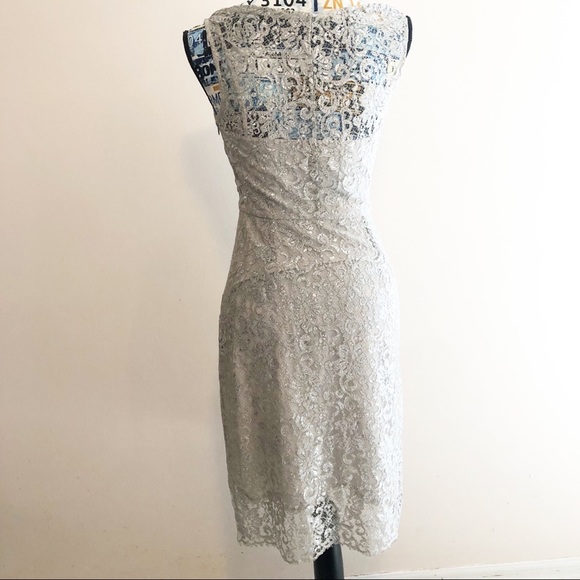 BCBGMaxAzria silver/champagne Lynette dress - Picture 7 of 7